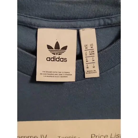 Adidas World Famous For Quality Sales Programme IV Tennis Shirt Men's M - Picture 4 of 6